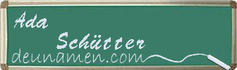 Ada Schütter Visitenkarte